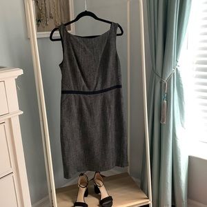 Loft tweed dress, size 10, dry clean only polyester rayon spandex